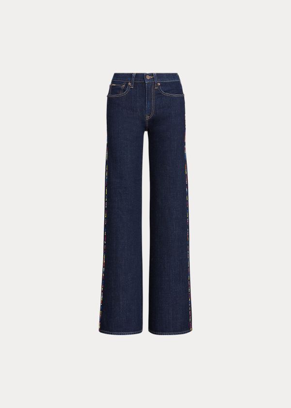 Polo Ralph Lauren Ulta Stretch Wide-Leg Jeans Dame Danmark (GKBMD9085)